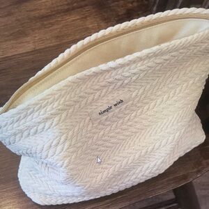 Simple Cream Quilted Baby Tote